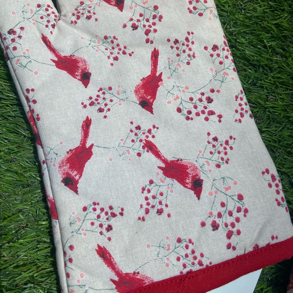 Cotton Micro Oven Hand Gloves- Pack of 2 Pcs - Picture 4 of 5